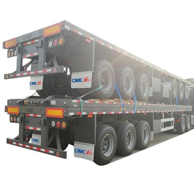 CIMA HUAJUN 40ft 3 Axle 평면 반 트레일러와 Wabco 밸브와 20 년 경험
