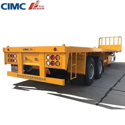 CIMA HUAJUN 40ft 3 Axle 평면 반 트레일러와 Wabco 밸브와 20 년 경험