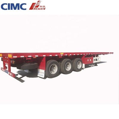 CIMA HUAJUN 40ft 3 Axle 평면 반 트레일러와 Wabco 밸브와 20 년 경험