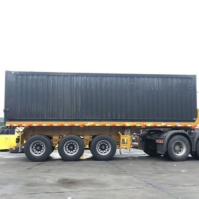 40000kg CIMC HUAJUN 3 Alxe 반 트레일러 트럭 트레일러 덤프 바디 스틸 FUWA 8500*2550*3400 CN HEN Hyva Ce