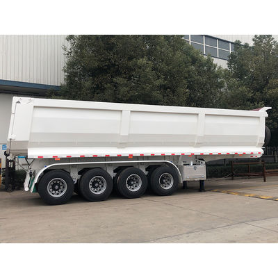 50 톤 CIMC HUAJUN 4 Axle Tipper Semi Trailer 요구되는 RAL 색상