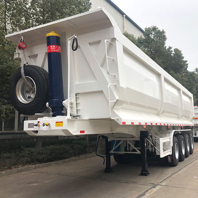 50 톤 CIMC HUAJUN 4 Axle Tipper Semi Trailer 요구되는 RAL 색상