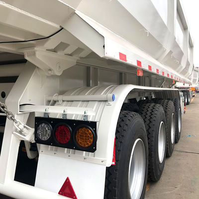 50 톤 CIMC HUAJUN 4 Axle Tipper Semi Trailer 요구되는 RAL 색상