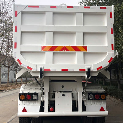 50 톤 CIMC HUAJUN 4 Axle Tipper Semi Trailer 요구되는 RAL 색상