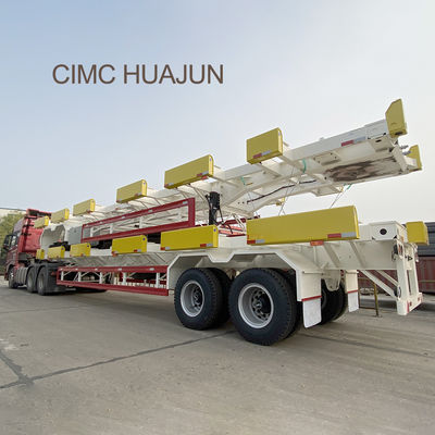 CIMC HUAJUN WABCO 가치 1540 스켈레톤 컨테이너 20ft 40ft 컨테이너에 반 트레일러