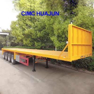 CIMC HUAJUN의 컨테이너 운송용 60 톤의 높은 용량 평면 트럭 트레일러