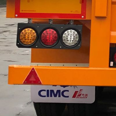 CIMC HUAJUN 50t 3 축 시멘트 운송 울타리 12R22.5 타이어와 함께 화물 트레일러