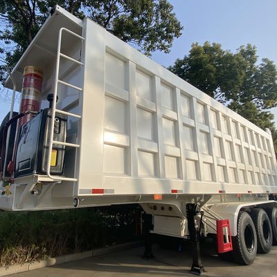 CIMC 13000*2550mm 전면 승강기 튀기 트레일러 튀기 덤퍼 반 트레일러 오일 실린더