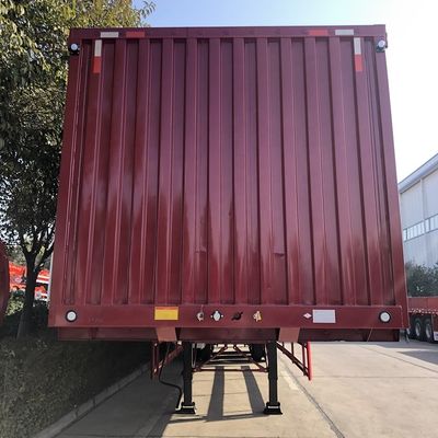 13750*2550*3850mm CIMC HUAJUN 3 축 T700/Q345 철강 화물 운송 상자 트레일러 2021