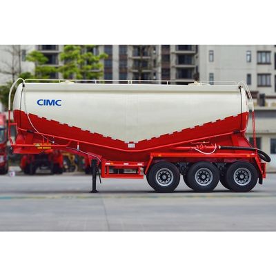 내구성 CIMC HUAJUN 40CBM 건조 대량 분말 시멘트 탱크 수송기 3 축 탱크 반 트레일러