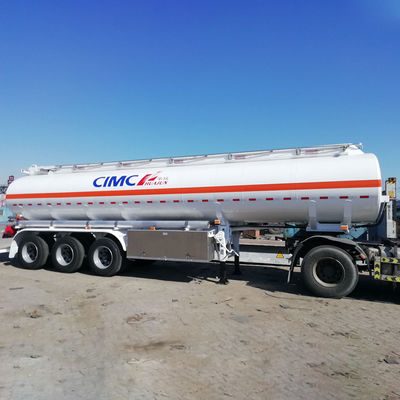 CIMC HUAJUN 3 축 디젤 탱크 트럭 트레일러 30000L-60000L 연료 탱크 반 트레일러