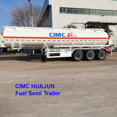 CIMC HUAJUN 3 축 디젤 탱크 트럭 트레일러 30000L-60000L 연료 탱크 반 트레일러