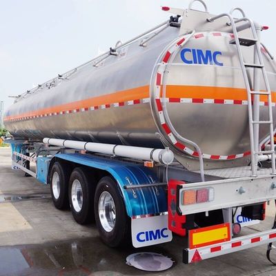 Fuwa 3 Axles 45000 리터 알루미늄 합금 연료 또는 스테인리스 스틸 시멘트 탱커 트레일러