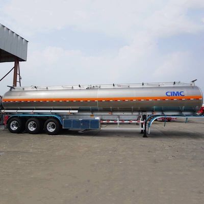 Fuwa 3 Axles 45000 리터 알루미늄 합금 연료 또는 스테인리스 스틸 시멘트 탱커 트레일러
