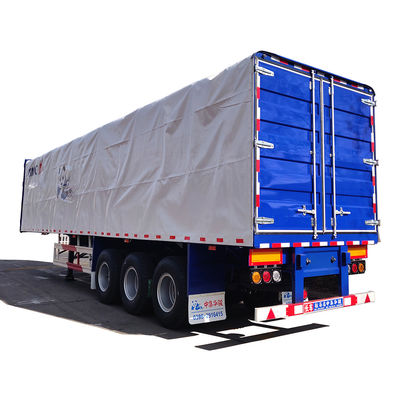 CIMC HUAJUN 사이드 커튼 반 트레일러 트럭 트레일러 스틸 13750*2500 CN HEN 50ton Ce
