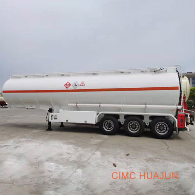 Fuwa 3 Axles 45000 리터 알루미늄 합금 연료 또는 스테인리스 스틸 시멘트 탱커 트레일러