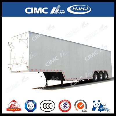 CIMC HUAJUN 사이드 커튼 반 트레일러 트럭 트레일러 스틸 13750*2500 CN HEN 50ton Ce