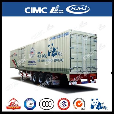 CIMC HUAJUN 사이드 커튼 반 트레일러 트럭 트레일러 스틸 13750*2500 CN HEN 50ton Ce