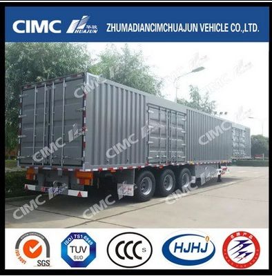 CIMC HUAJUN 사이드 커튼 반 트레일러 트럭 트레일러 스틸 13750*2500 CN HEN 50ton Ce
