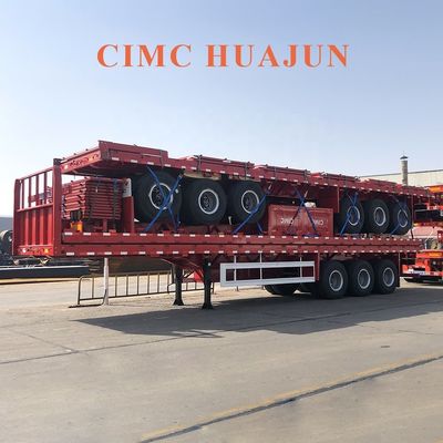 CIMC HUAJUN 2021트럭 용량 60 톤용 신형 3 축 화물 운송 반 트레일러