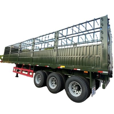화물 운송 3 축 펜스 스틸 WABCO 브레이크 시스템과 반 트레일러