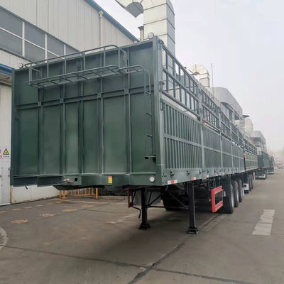 화물 운송 3 축 펜스 스틸 WABCO 브레이크 시스템과 반 트레일러