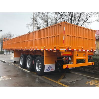CIMC HUAJUN 3 축 펜스 화물 반 트레일러 최대 용량 25001-30000 kg