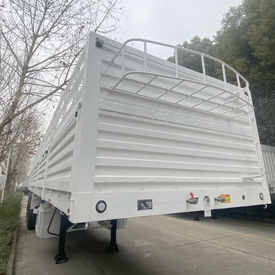 FUWA 13TON 축 CIMC HUAJUN 3 축 13000*2690*1500 흰색 화물 반 트레일러