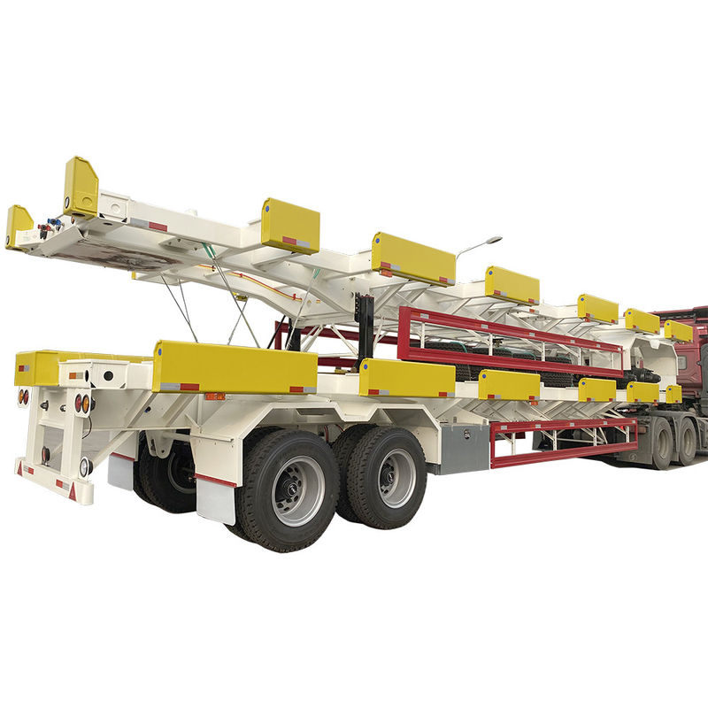 CIMC HUAJUN WABCO 가치 1540 스켈레톤 컨테이너 20ft 40ft 컨테이너에 반 트레일러