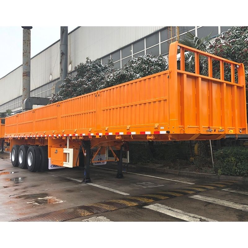 CIMC HUAJUN 3 축 펜스 화물 반 트레일러 최대 용량 25001-30000 kg